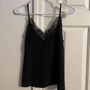 Nasty Gal Black Lace Trim Cami Top / Size S / NWT!